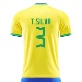 Prima Maglia Brasile Mondiali 2022 Thiago Silva 3